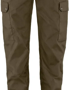 Pantalon de randonnée résistant - Stina Trousers W Dark Olive en Coton - Taille XS/S - Vert - Fjall Raven - FashionsVida