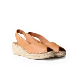 Sandali Con Zeppa In Esparto Bernia-p Leather EU 41