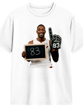 Novelty 83 Bam Adebayo T-Shirt for Men Crewneck Cotton T Shirts Short Sleeve Tee Shirt 4XL 5XL Clothing - Aliexpress - FashionsVida