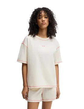 Hugo Pyjama à Manches Courtes 10272272 01 Natural M - Hugo Boss - FashionsVida