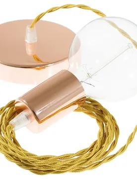 Cables Suspension Luminaire Tm05 2 M Gold / Copper One Size - Creative - FashionsVida