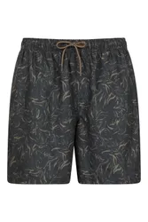 Aruba Printed Mens Swimshorts - Green - Green - Size: XS