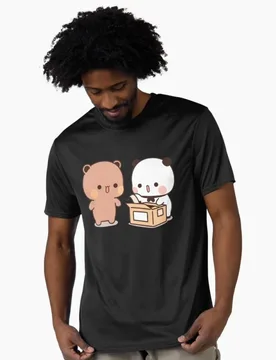 Bubu Dudu opening a surprise box Gift t shirt ‌kawaii‌ Panda Bear Cartoon Graphic tee Cute Y2K Clothes All size Tee S-6XL - Aliexpress - FashionsVida