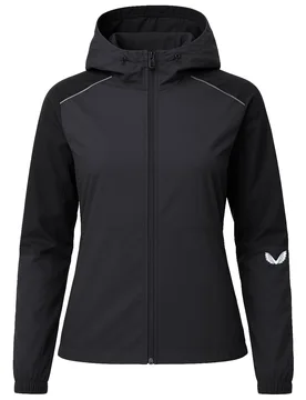 Flyweight Womens Black Jacket Polyamide - Size Medium - Castore - FashionsVida