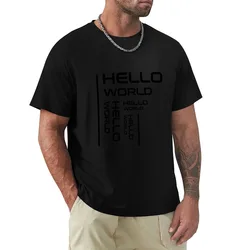 Hello World T-Shirt Anti-Wrinkle Short Sleeve T-Shirt