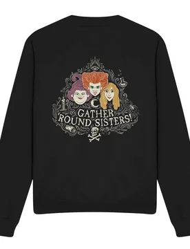 Unisex Hocus Pocus Sanderson Sisters Gather Round Sisters Sweatshirt Black Size: 2XL - Black - Size: 2XL - Disney - FashionsVida