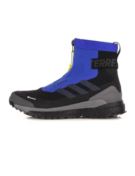 Scarpa Outdoor Uomo Terrex Free Hiker Cold. Rdy X Gore-tex Core Black/black Blue Metallic/bold Blue - Adidas - FashionsVida