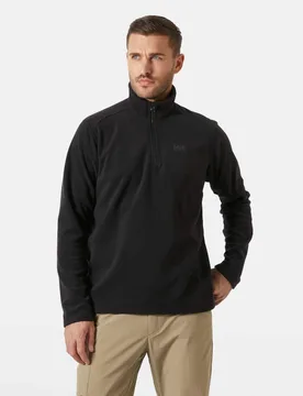 Daybreaker Fleece Half Zip Sweatshirt Black male - Helly Hansen - FashionsVida