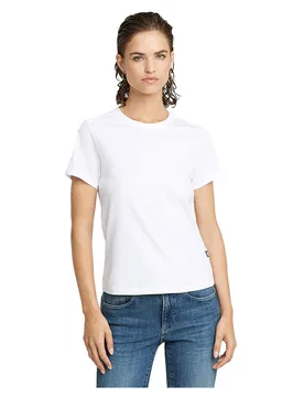 T-shirt à Manches Courtes Et Col En V Nifous White S - G-Star - FashionsVida