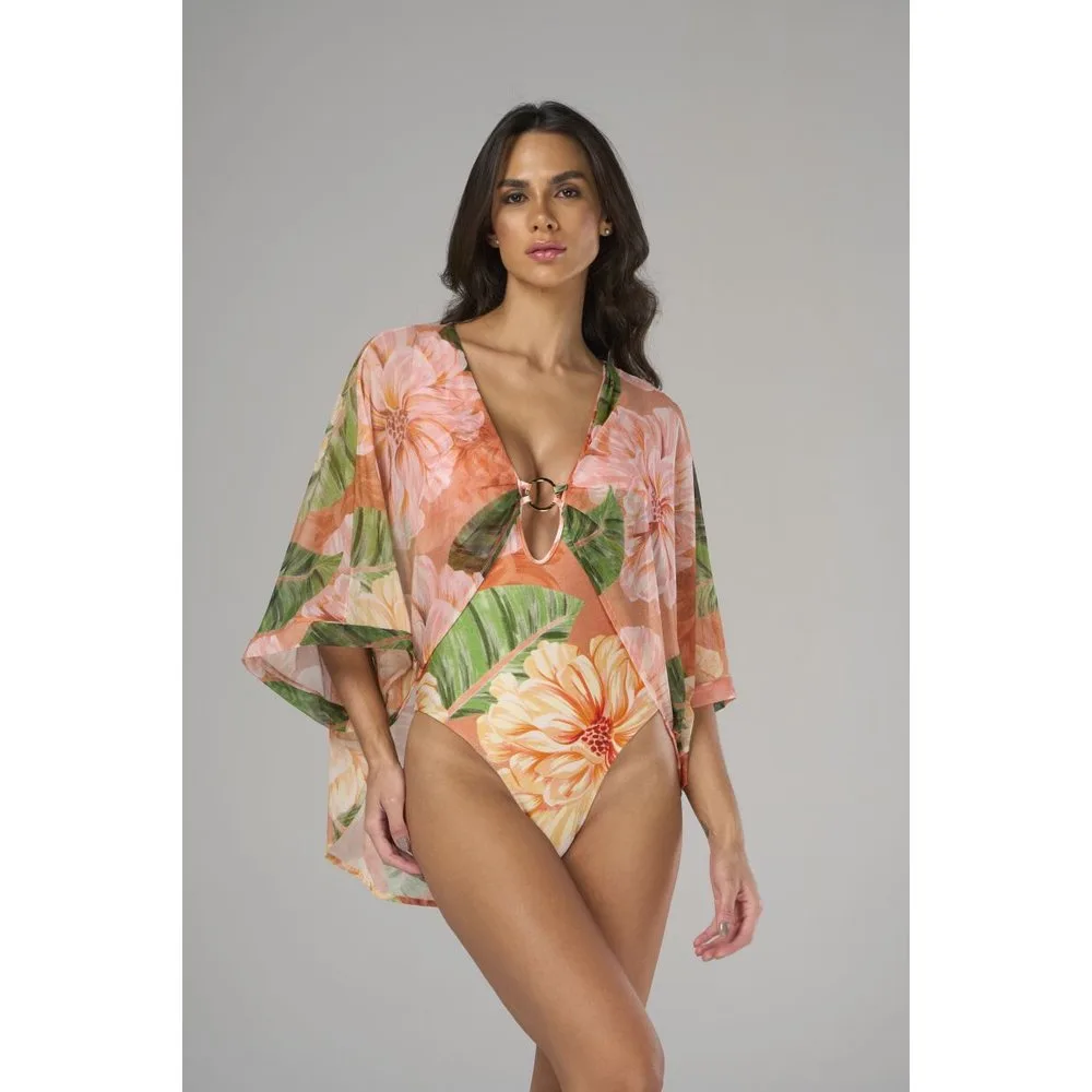 Bañador de mujer brasileño estampado con relleno - Lua Morena - FashionsVida