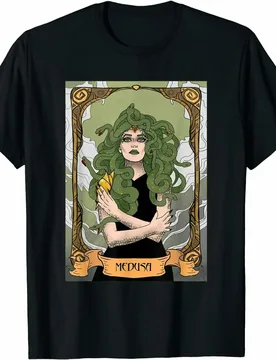 Ancient Greece Mythology Snakes Medusa Greek Goddess T-Shirt. Summer Cotton Short Sleeve O-Neck Mens T Shirt New S-3XL - Aliexpress - FashionsVida