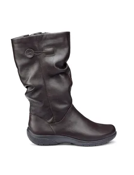Derrymore II Women's Regular Fit Leather Boot - - Size: 5 - Hotter - FashionsVida