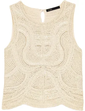 Top de mujer corto de ganchillo calado - Maje - FashionsVida