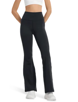 Harmony Flare Pant Damen Hosen - Schwarz - Größe XL - Poly Jersey Black XL - New Balance - FashionsVida