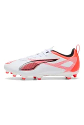 Scarpe da Calcio Bianche e Rosse ULTRA 5 PLAY FG/AG Jr 30