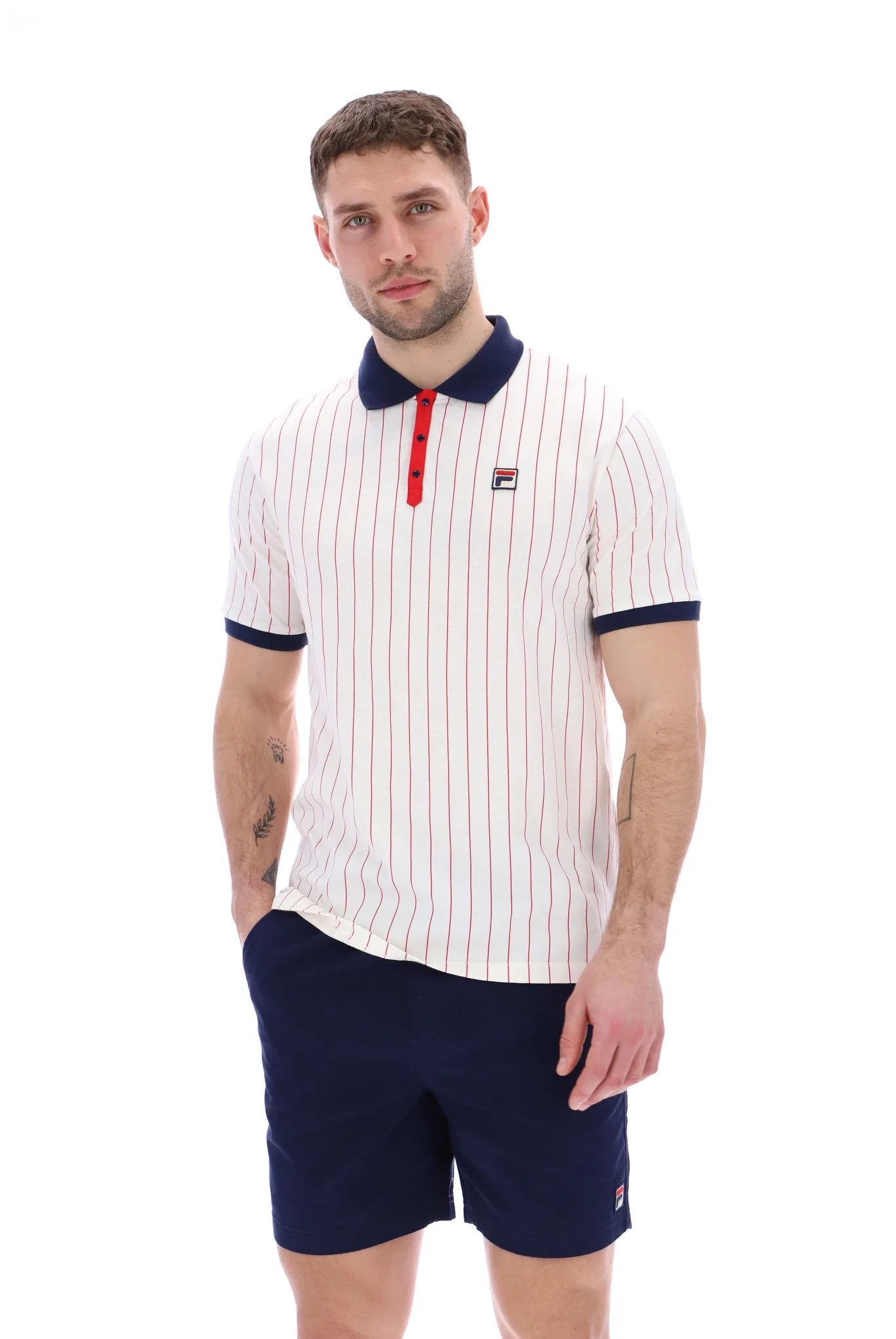 Gardenia BB1 Classic Vintage Striped Polo - XS - FILA - FashionsVida