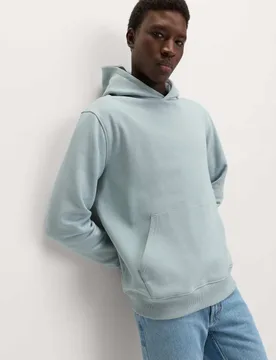 Cotton Rich Hoodie Soft Blue male - M&S - FashionsVida