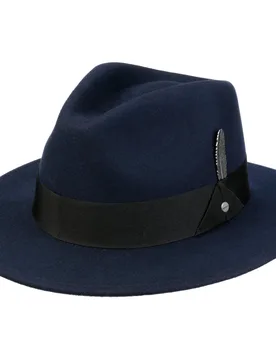 Vencaster Traveller Wool Hat by - navy - Female - Size: L (58-59 cm) - Stetson - FashionsVida