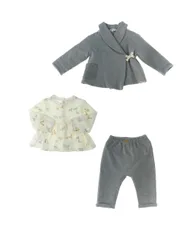 MAYORAL Set 3 pz GRIGIO 6-9