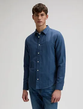 Camisa de hombre de manga larga de corte regular - Lee - FashionsVida