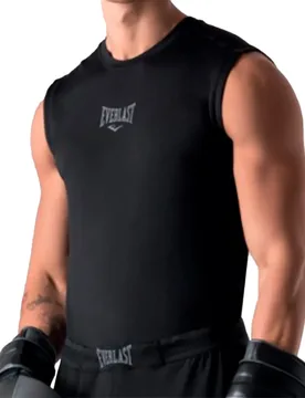 T-shirt Sans Manches Compression Black S - Everlast - FashionsVida
