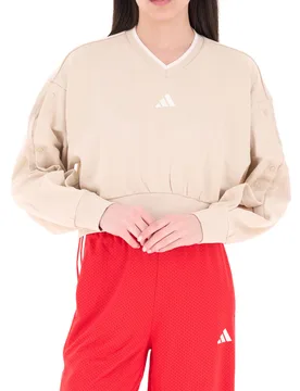 Adidas Felpa in cotone BEIGE M - Adidas - FashionsVida