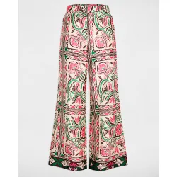 Pantalón de mujer ancho satinado
