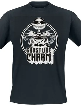 Disney T-Shirt - Charm - M bis 3XL - für Männer - Größe M - schwarz - Lizenzierter Fanartikel - Männer - male - The Nightmare Before Christmas - FashionsVida