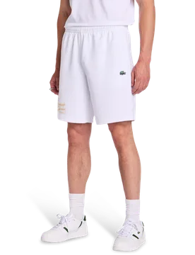 Croc Uomo - Pantaloncini Bianco - Taglia M - Poly Woven M - Lacoste - FashionsVida