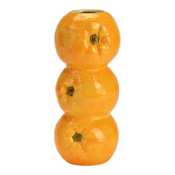 Vase Orange stehend aus Keramik