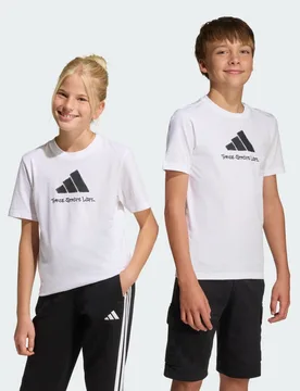 CAMO GRAPHIC T-SHIRT JUNIOR 5-6A White - Adidas - FashionsVida
