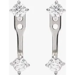 Pendientes de acero inoxidable con circonitas