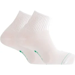 Punto - Pack de 2 pares de calcetines en bambú y viscosa de hombre tobilleros de puño canalé en color