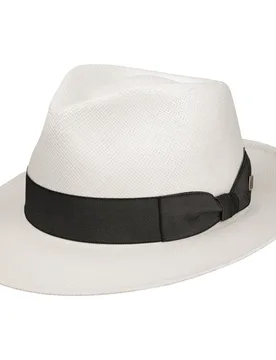 Teruco Fedora Panama Hat by - cream white - Female - Size: L (58-59 cm) - JJ Hats - FashionsVida