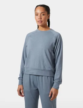 Women's Tyri Knit Crew Neck Navy XS - Washed Navy Blue - Female - Helly Hansen - FashionsVida