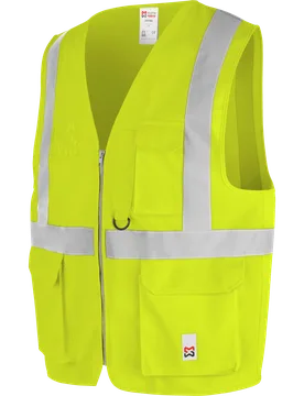 Gilet haute-visibilité multipoches LUMEN jaune Jaune XXL/3XL - Würth MODYF - FashionsVida