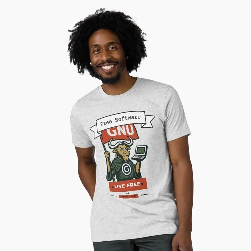 GNU the Liberator – Free Software Forever Graphic T‑Shirt for Programmer Software Engineers Geek IT Developer Fan Gift Tees - Aliexpress - FashionsVida