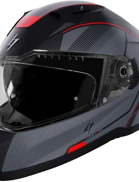 Casco Moto Integrale BLASTER TRON Rosso Metal Opaco taglia M - Stormer - FashionsVida