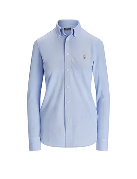 Blusa Skinny Fit HEIDI azul claro M - Ralph Lauren - FashionsVida