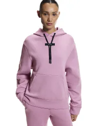 Hoodie de course Focus Techs rose M