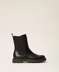 Twinset Bottines Chelsea en cuir