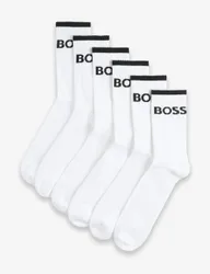 Pack Stripe Cotton Rich Ankle Socks White male