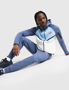 Mens Pantaloni della tuta Tech Mix - Blu, blu blu Uomo taglia XXL - Nike - FashionsVida