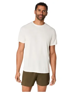 Core Short Sleeve T-shirt Cream M Men - Asics - FashionsVida