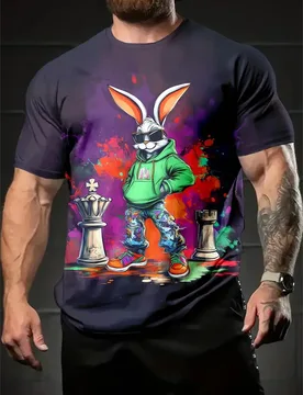 Funny 3D Animal Pattern Men's T-Shirt Casual O-neck Short Sleeve Top Hip Hop Trend Harajuku Streetwear Summer Fashion Loose Tees - Aliexpress - FashionsVida