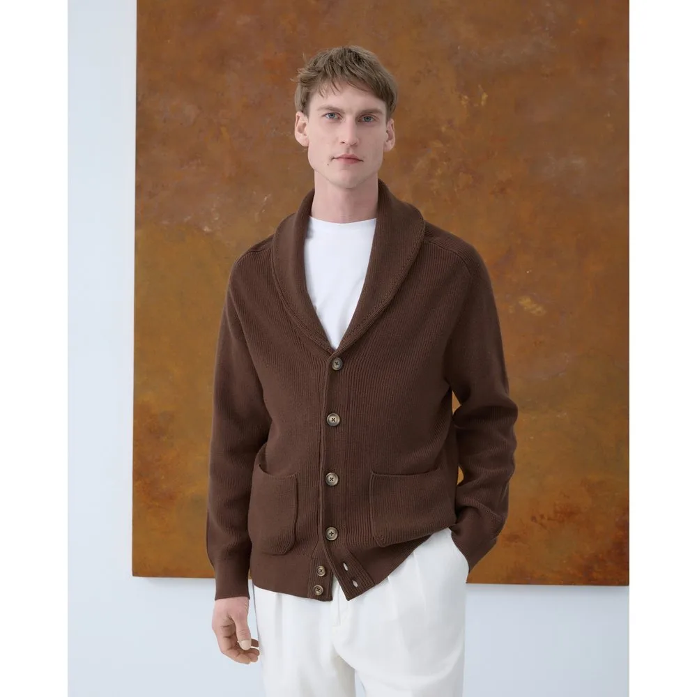 Cardigan de hombre con botones cuello solapa - Emidio Tucci - FashionsVida