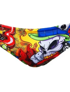 Thirteen Swimming Brief Orange M Men - TURBO - FashionsVida