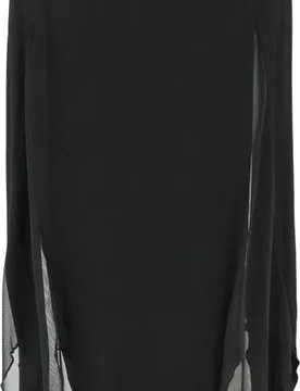 Gothic Rock knielang - The Grimmer The Better Midi Skirt - XS bis 4XL - für Damen - Größe 3XL - schwarz - Frauen - female - KIHILIST by KILLSTAR - FashionsVida