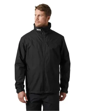 Crew Midlayer 2 Jacket Black L Men - Helly Hansen - FashionsVida
