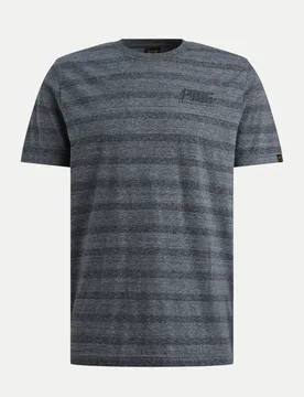 T-Shirt mit Streifenmuster Grau L - PME Legend - FashionsVida